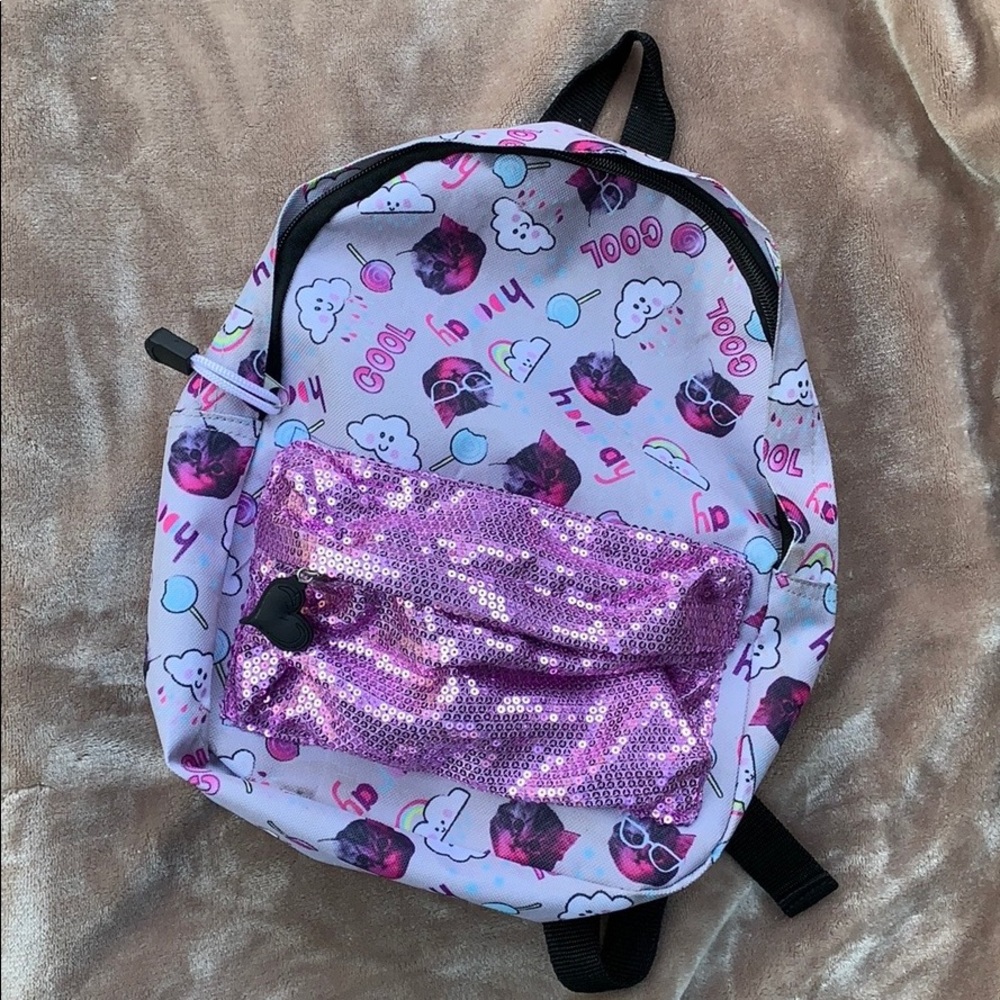 ☁️ 🌈 Little girls backpack 🍭 🐱